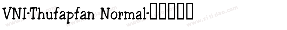 VNI-Thufapfan Normal字体转换